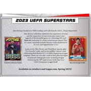 Topps 2023 UEFA Superstars Soccer Trading Card HANGER Box (8 Cards)