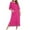 Hot Pink, variant on Robes for Women, Womens Winter Warm Nightgown and Winter Nightdress Zip with Pokets Loose Pajamas