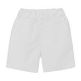 thumbnail image 6 of adviicd Boys Shorts with Pockets Boy's Summer Print Drawstring High Waisted Shorts (White,18-24 Months), 6 of 6