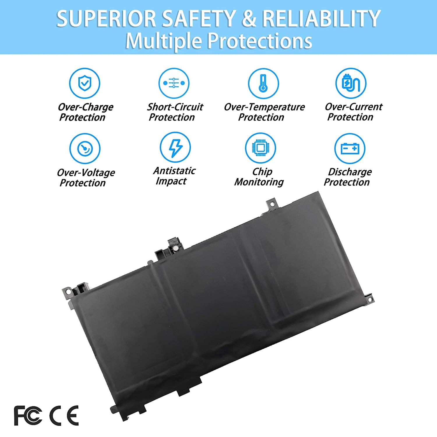 TE03XL Battery Replacement for HP Pavilion 15-bc000:15-bc008tx and