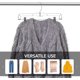 thumbnail image 3 of 25 PCS Percha de falda de plástico transparente de 14 pulgadas con clips, PERCHA de falda, PERCHA de clip de pantalones, Percha de plástico a granel para pantalones TUNC Sencillez, 3 of 4