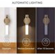 thumbnail image 4 of Paquete de 2 luces LED para escaleras, sensor de movimiento, funciona con pilas, luz nocturna de madera para interiores, recargable por USB, portátil, inalámbrico, magnético, luz de pared para armario, 4 of 5