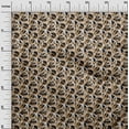 thumbnail image 3 of oneOone Cotton Poplin Light Brown Fabric Abstracts Sewing Material Print Fabric By The Yard 56 Inch Wide, 3 of 5