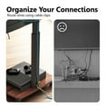 thumbnail image 5 of FITUEYES Rolling TV Floor Stand for 32 - 70 Inch TVs, Elegant Portable TV Stand with Upgraded 360° rotating wheels,Walnut, 5 of 8