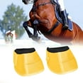 thumbnail image 1 of Botas de campana para caballos Botas protectoras para cascos 1680D Tela Oxford Flexible y resistente Anti Amarillo Sharpla Botas de campana de caballo, 1 of 8