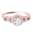 thumbnail image 3 of Aonejewelry 0.75 Ct Halo Diamond Engagement Ring 14K Solid Rose Gold, 3 of 4