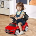 thumbnail image 2 of Gymax 3-in-1 Toddler Push Car w/Adjustable Canopy Under Seat Storage Realistic Sounds Red, 2 of 10