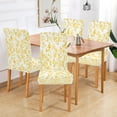 thumbnail image 7 of BZSMCE Chairs Slipcovers Dining Chair Covers Yellow Texture Creative Pattern, 7 of 7