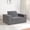 DARK GREY, variant on 58" Pet-Friendly Corduroy Convertible Sleeper Sofa Bed, Upholstered Folding Couch with No Assembly, Convertible Sleeper Chair with High-Density Foam for Living Room, Black