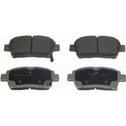 Angle View: Wagner Brake ThermoQuiet Semi-Metallic Disc Brake Pad Set