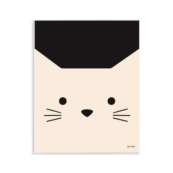 Stupell Industries White Cat Close Up Animals Painting Unframed Art Print Wall Art, 11 x 14