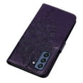 thumbnail image 3 of Allytech For Samsung Galaxy S21 FE Soft TPU Case,Stylish Diamond Embossed Butterfly PU Leather Shockproof Flip Wallet Holder Cover with Hand Strap.For Samsung Galaxy S21 FE,Purple, 3 of 7