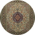 thumbnail image 1 of Ahgly Company Machine Washable Indoor Round Traditional Bakers Brown Area Rugs, 3' Round, 1 of 7