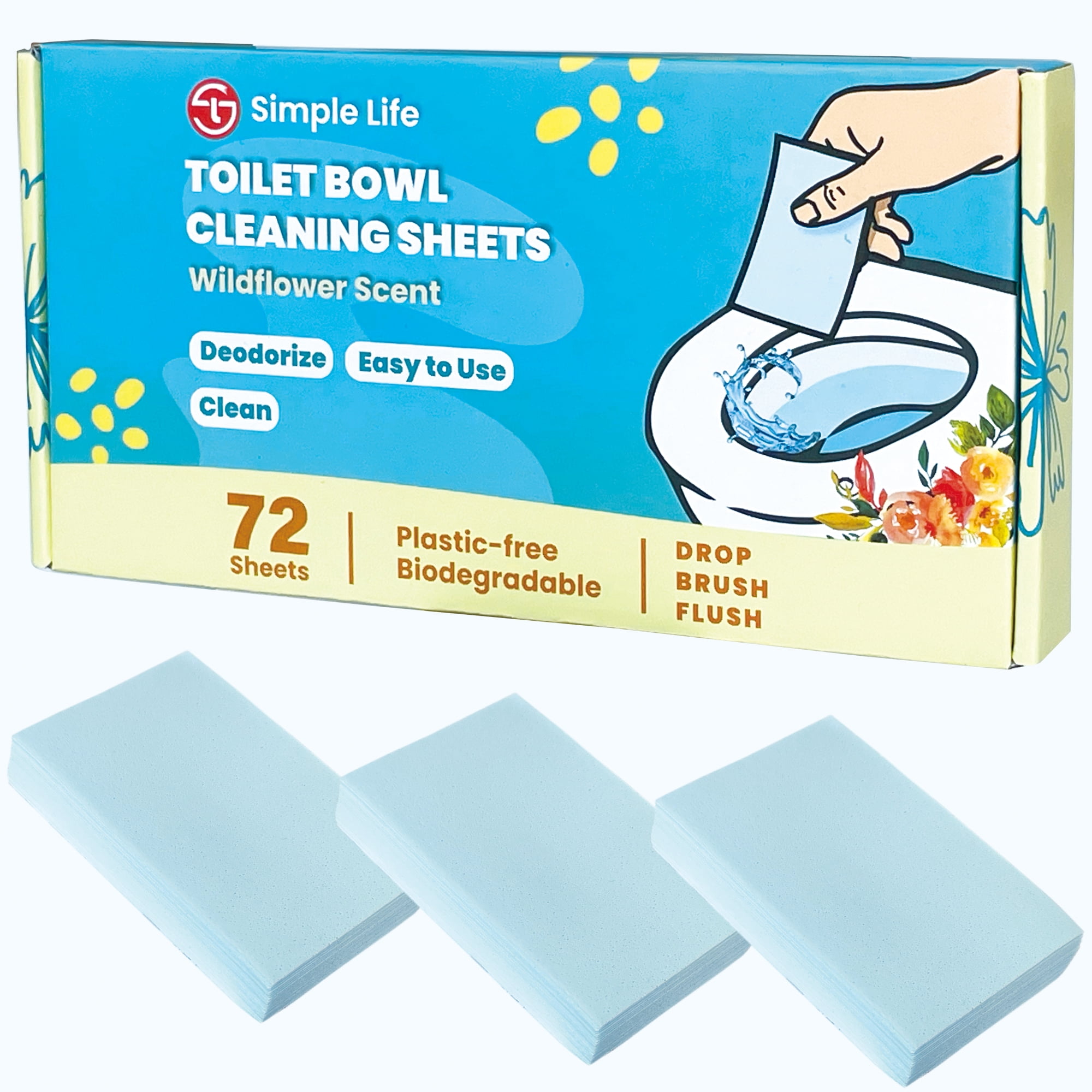 Simple Life Natural Toilet Bowl Cleaner Strips Remove Limescale