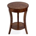 thumbnail image 1 of Butler Specialty Company Holdin Round Burl Wood 18"W Side Table - Light Brown, 1 of 8