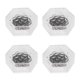thumbnail image 1 of 4Pcs Solar Deck Lights Outdoor Waterproof Garden Lights (Warm White), 1 of 5