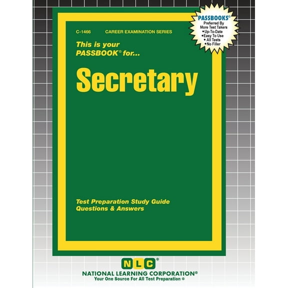 Career Examination Secretary, Book 1466, (Paperback)
