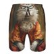 thumbnail image 3 of Fotbe Haystack Meditating Cat Trajes de Baño Estampados para Hombre, Shorts de Verano de Secado Rápido, Ropa de Playa, Bañadores-Medium, 3 of 6