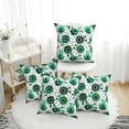 4 Packs Decorative Throw Pillow Covers, Cute cartoon eyes green Pillow