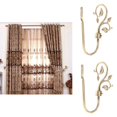 thumbnail image 2 of 2 Pieces European Metal Curtain Hook Window Drapery Tieback Hanger Pick Bronze, 2 of 7