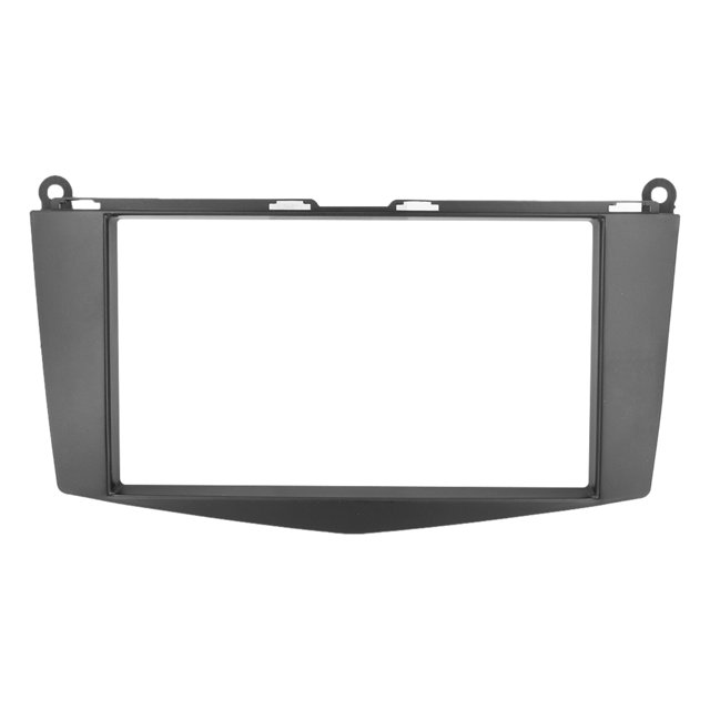 Panel de NaveGació, Ajuste Sin Costuras Facia Trim Double Din ABS Plastic Central Consola Negro para Automóvil