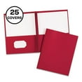 thumbnail image 2 of Two-Pocket Folder, Prong Fastener, 0.5" Capacity, 11 X 8.5, Red, 25/box | Bundle of 5 Boxes, 2 of 7