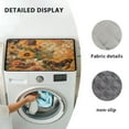 thumbnail image 6 of ZIATUBLES Washing Machine Cover Pad for The Top Dust Proof Washer and Dryer Machine Top Cover Mat for Laundry Room Home Deocr Accessories, 24 x 19.7 Inch, Butterfly Sunflower, 6 of 7