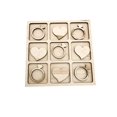 thumbnail image 1 of Juego de mesa Tic Tac Toe AVTRBoutique, tema de boda para niños, bricolaje, 1 of 1