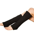 thumbnail image 4 of Lroveb Womens Knitted Leg Warmers Wool Warm Warmers Medium Length Lozenge Boot Cover Autumn Winter Foot Tube Sock, 4 of 5