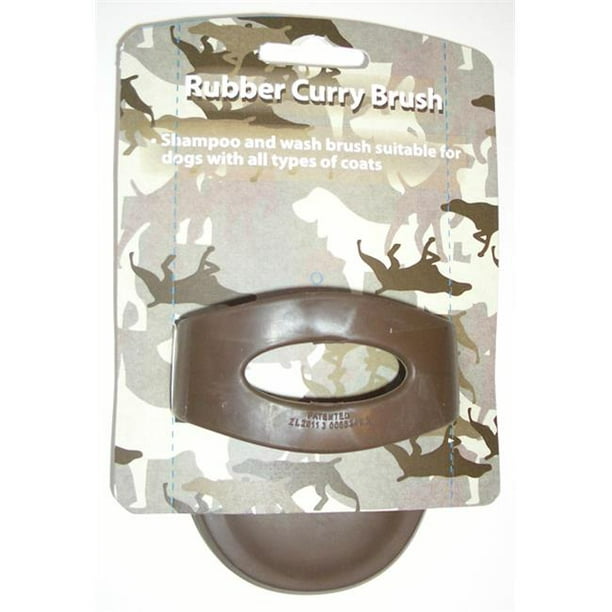 Enrych 5876 Caoutchouc Curry Pet Brush- Camouflage