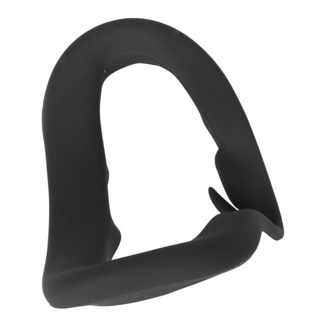 VR Cover Pad, Prevent Light Leakage VR Silicone Cover Eye Pad Sweatproof Dustproof Scratch Resistant Perfect Fit Soft for VR Accessories Black