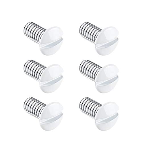 60 PCS White Wall Plate Screws, 5/16 in Long 632 Thread Switch Covers