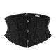 thumbnail image 1 of Black Floral Embroidered Gothic Waist Cincher Corset Shapewear Women Tummy Control Sexy Underbust Waist Trainer Slimming Belt, 1 of 5