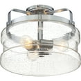thumbnail image 6 of Ashley Harbour Transitional 3-Lights Semi Flush Mount Lights, Silver, 6 of 7
