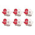 thumbnail image 1 of Reheyre Adorable Santa Claus Napkin Ring Set - Beautiful Cute Alloy Napkin Clip (6Pcs) for Home, 1 of 8