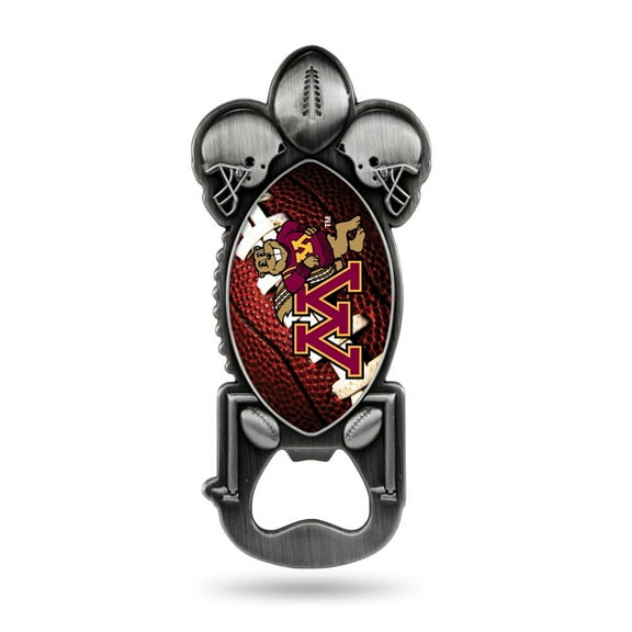 Rico Industries NCAA Minnesota Golden Gophers Magnetic Metal Bottle Opener Party Starter
