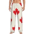thumbnail image 2 of Lsque Happy Canada Day Print Men's Pajama Pants, Lounge Pant - Comfortable Home Wear,Elastic Waistband, Stylish Design-XX-Large, 2 of 9