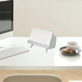thumbnail image 3 of Soporte de escritorio para teléfono celular, cajas de pañuelos, servilleteros, organizador de fundas, teléfono con forma de TV gris elegante, 3 of 9