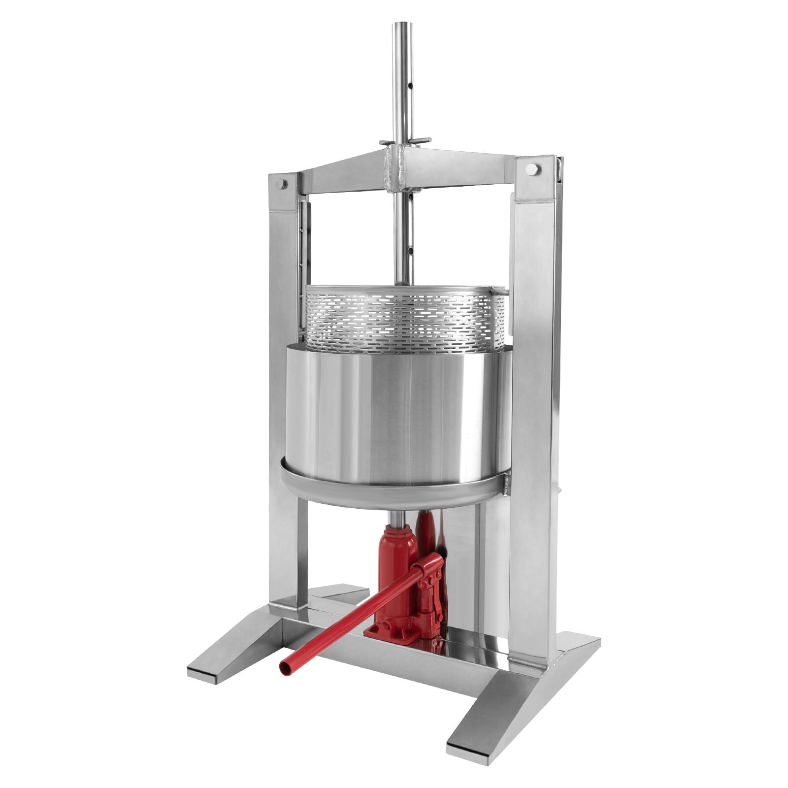 Miumaeov 20L/5.28 Gallon Fruit Press Manual Juicer Stainless Steel Cylinder Press Machine