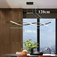 thumbnail image 5 of Modern LED Chandelier Dining Room Ceiling Light Black Creative Restaurant Pendant Lamp, 5 of 12