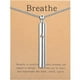 thumbnail image 1 of Collar para dejar de fumar: colgante de respiración para aliviar la ansiedad, herramienta de mindfulness de acero inoxidable para el manejo del estrés., 1 of 6