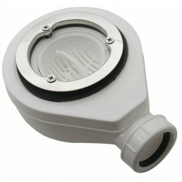 Odor Prevention Drain for Shower Trays, Low Profile Design Chrome Plated ABS Ensures Freshness, Rapid Drainage for Dry Floors Post-Cleaning