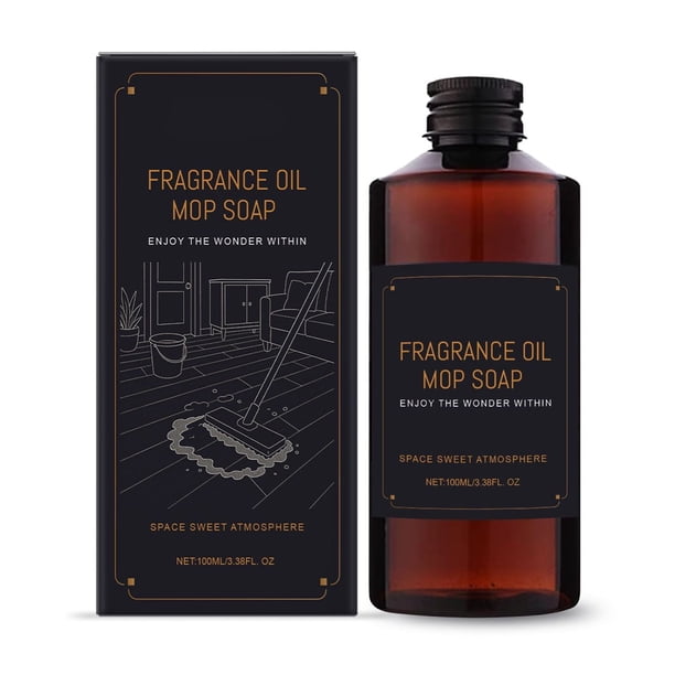 Solución de limpieza de suelos para eliminar manchas, protección del brillo, secado rápido, sin residuos, adecuada para baldosas y suelos de madera con refrescante aroma cítrico, 100 ml