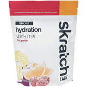 Skratch Labs Sport Hydration Drink Mix: Fruit Punch, 20-Serving Resealable Pouch