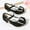 Black, variant on Lujianch Girls Wedding Bowknot Shoes Shoes Dress Princess Glitter Heels Party Children Girl's shoes Non- Girls School Boots