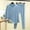 Light Blue, variant on Goodtrade8 2 Piece Woman Holiday Set Soft Solid Color Long Sleeve Crew Neck Straight Leg Pants Casual Pajamas for Women