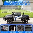 thumbnail image 6 of RAM RHO 1500 24V 2 Seat Ride On Car for Kids Age 3-8, Electric Car w/Remote Control, Bluetooth, MP3 Music, Lights, Powered Ride On Toy with 4 Wheels Spring Suspesion for Boys & Girls, Police, 6 of 7