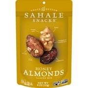 Sahale Snacks Glazed Mix of Honey Almonds, 4oz Bag – Sweet & Savory Nut Blend, Gluten-Free, Non-GMO