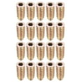 thumbnail image 1 of Unique Bargains Écrous d'Insertion Filetés en Alliage de Zinc, Douille Hexagonale M6, Filetages Internes, Longueur 25 mm, 20 Pcs, 1 of 4