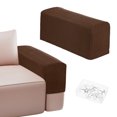 thumbnail image 1 of Fundas para brazos de sofá Uxcell para reposabrazos de 17.71 a 20" Longitud Antideslizantes y Elásticas [Café], 1 of 7